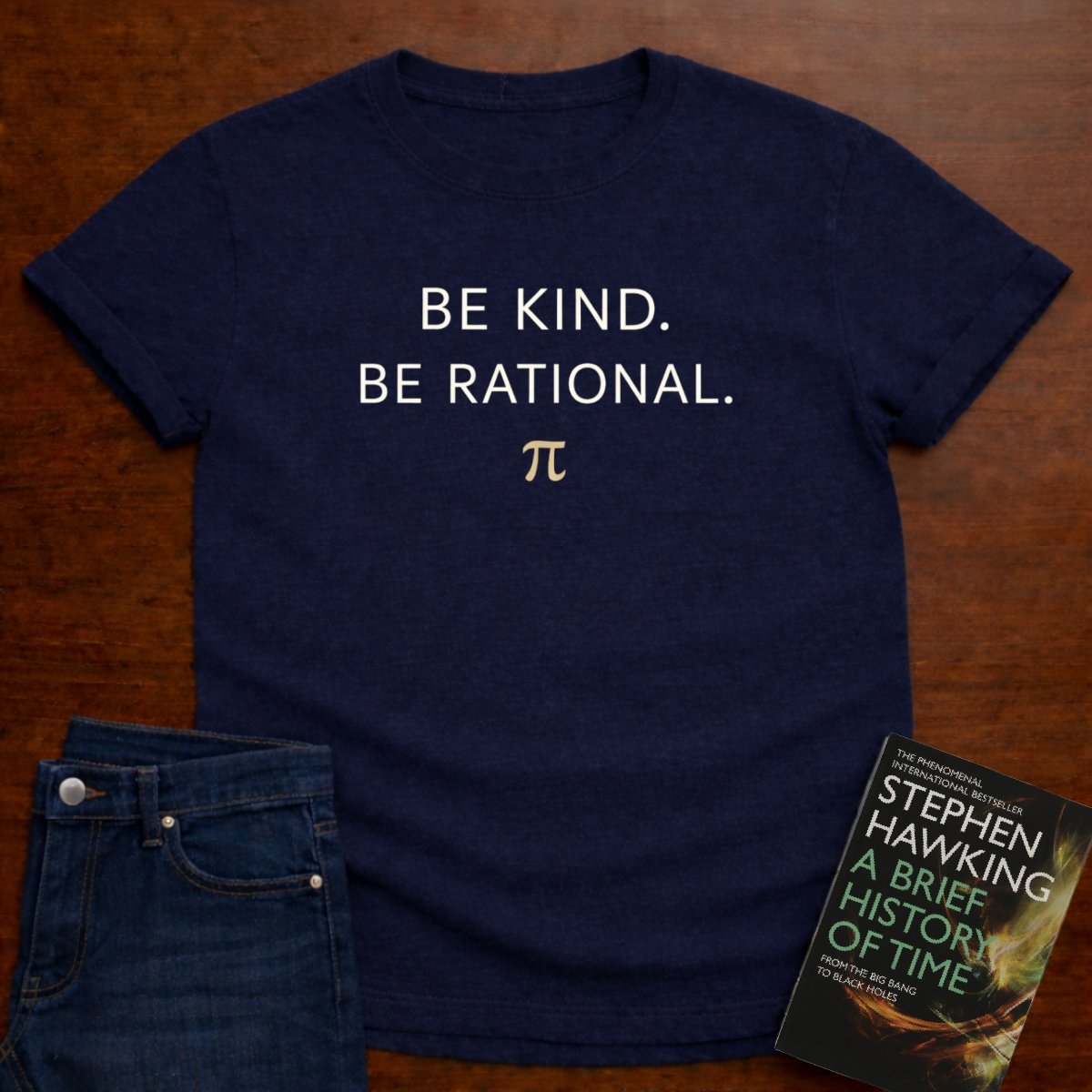 BE KIND. BE RATIONAL. T-SHIRT – Navy
