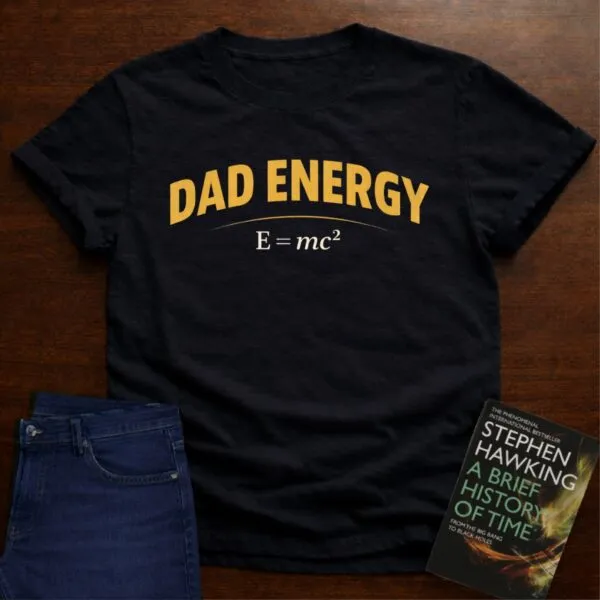 Dad Energy. T-Shirt in Black