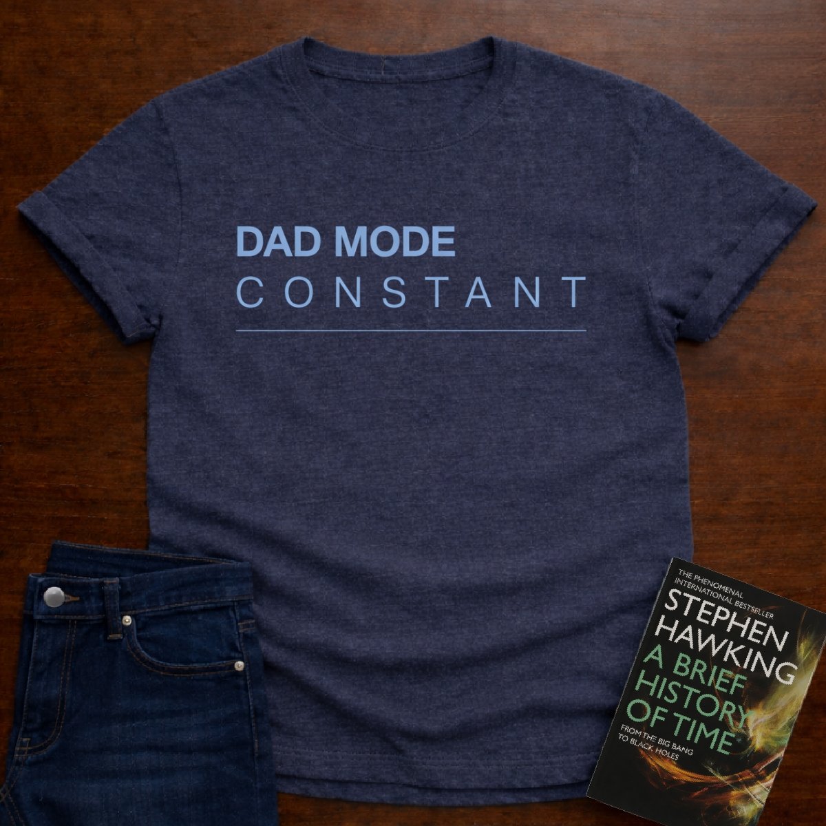 DAD MODE CONSTANT. T-SHIRT – Heather Navy