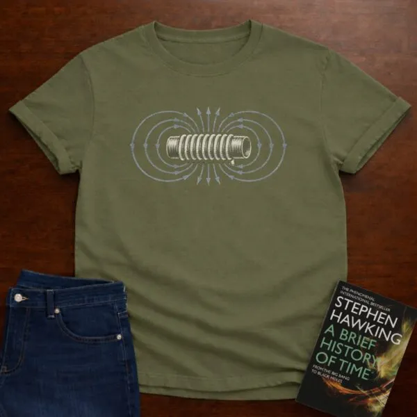 Electromagnetism T-Shirt in Military Green
