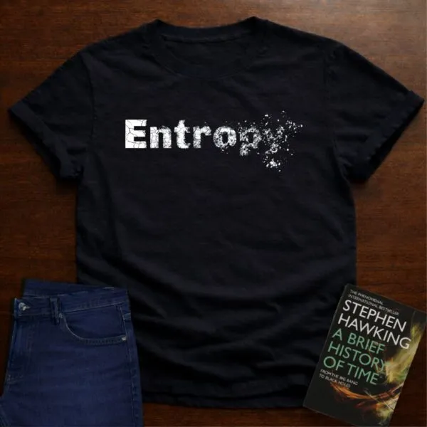 Entropy - Premium Physics Tee in Black