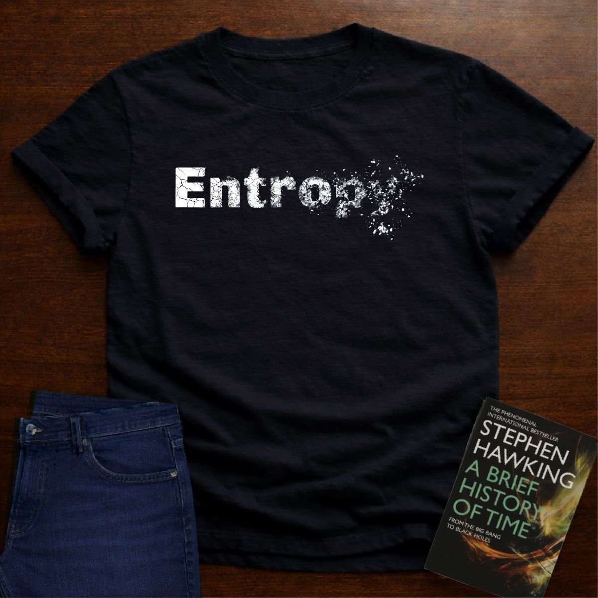 Entropy - Premium Physics Tee – Black