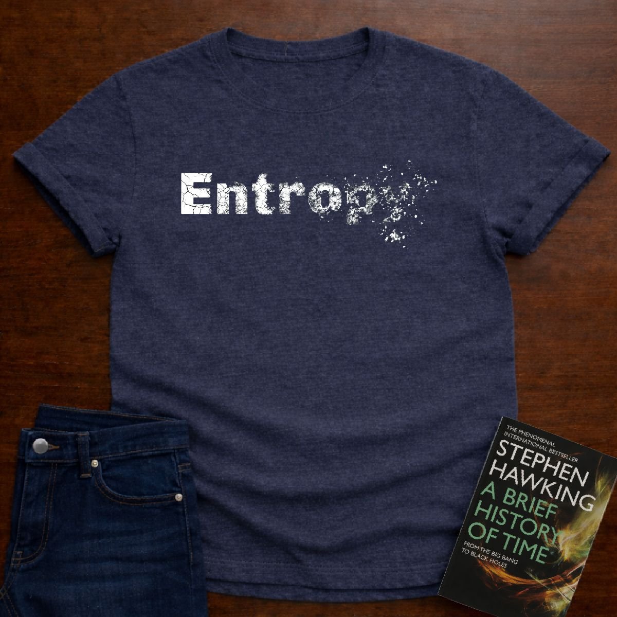 Entropy - Premium Physics Tee – Heather Navy