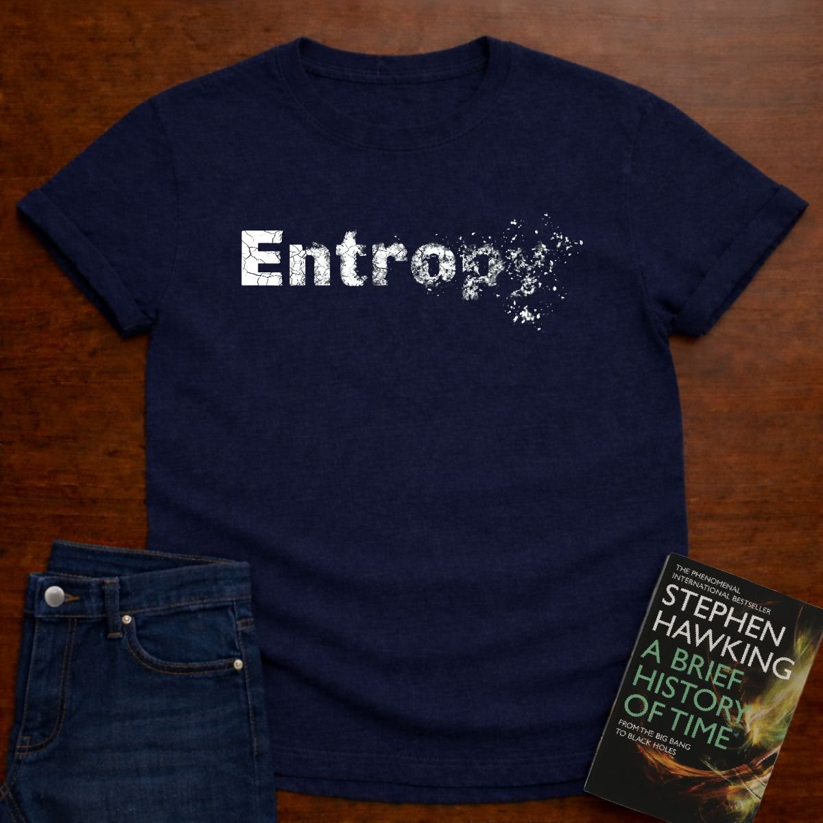 Entropy - Premium Physics Tee – Navy