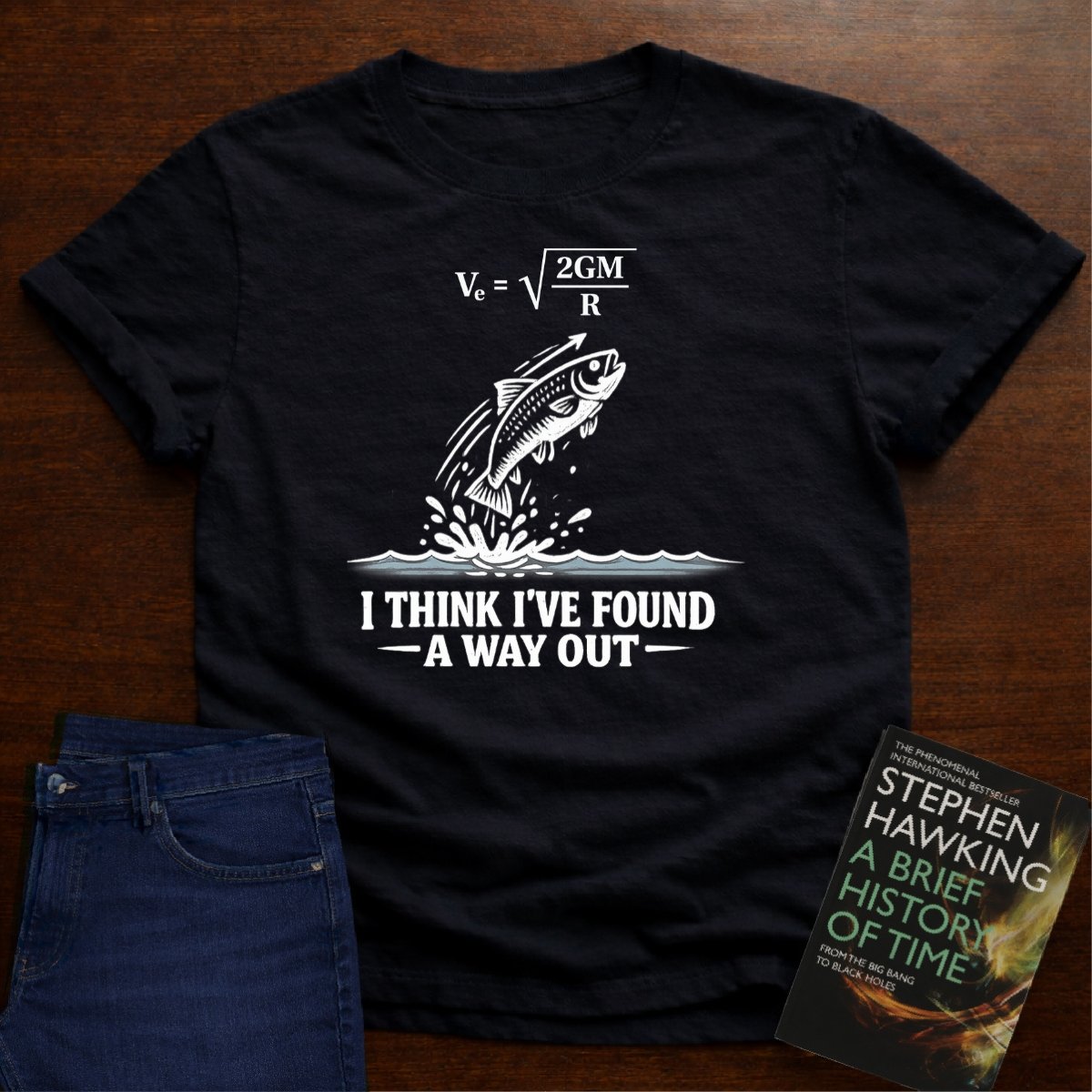 ESC. VELOCITY FISHING PHYSICS T-SHIRT – Black