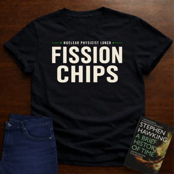 Fission Chips. T-Shirt in Black