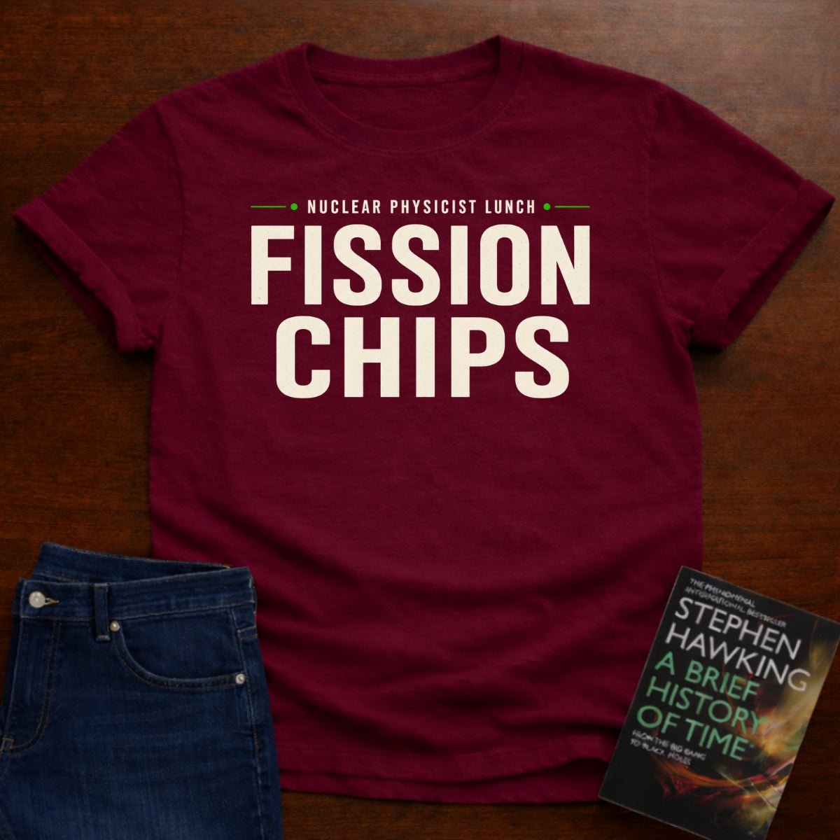 FISSION CHIPS. T-SHIRT – Cardinal Red