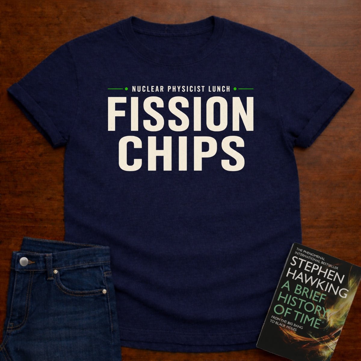 FISSION CHIPS. T-SHIRT – Navy