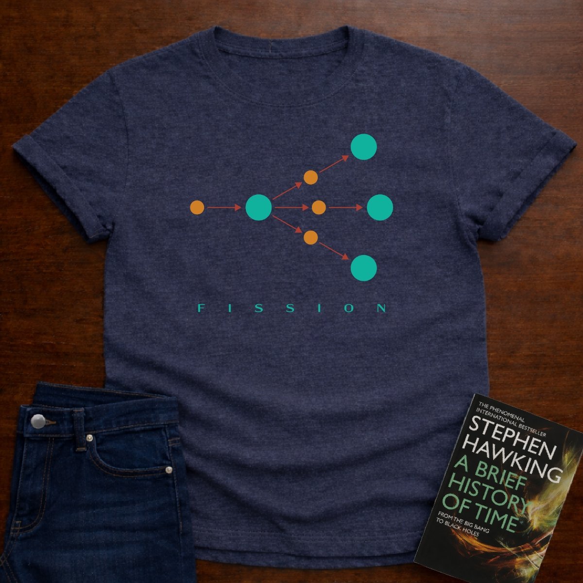"Fission Diagram" - Premium Physics Shirt – Heather Navy