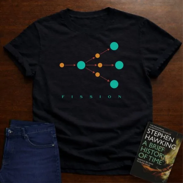 "Fission Equation" - The Ultimate Tee for Physics Lovers in Black