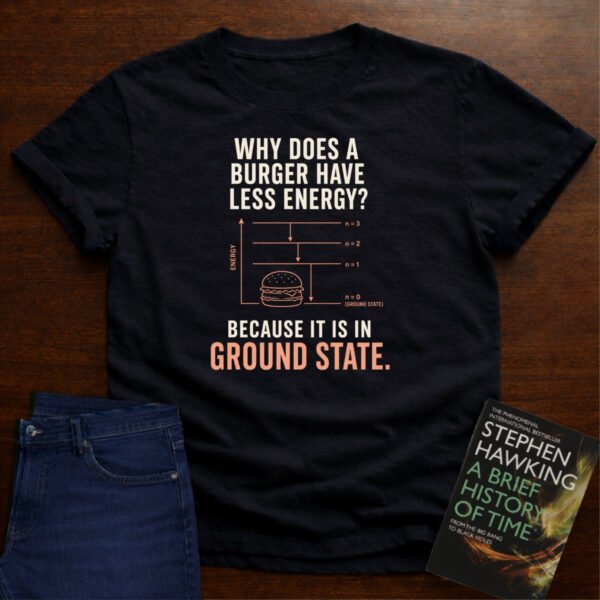 GROUND STATE BURGER. T-SHIRT – Black