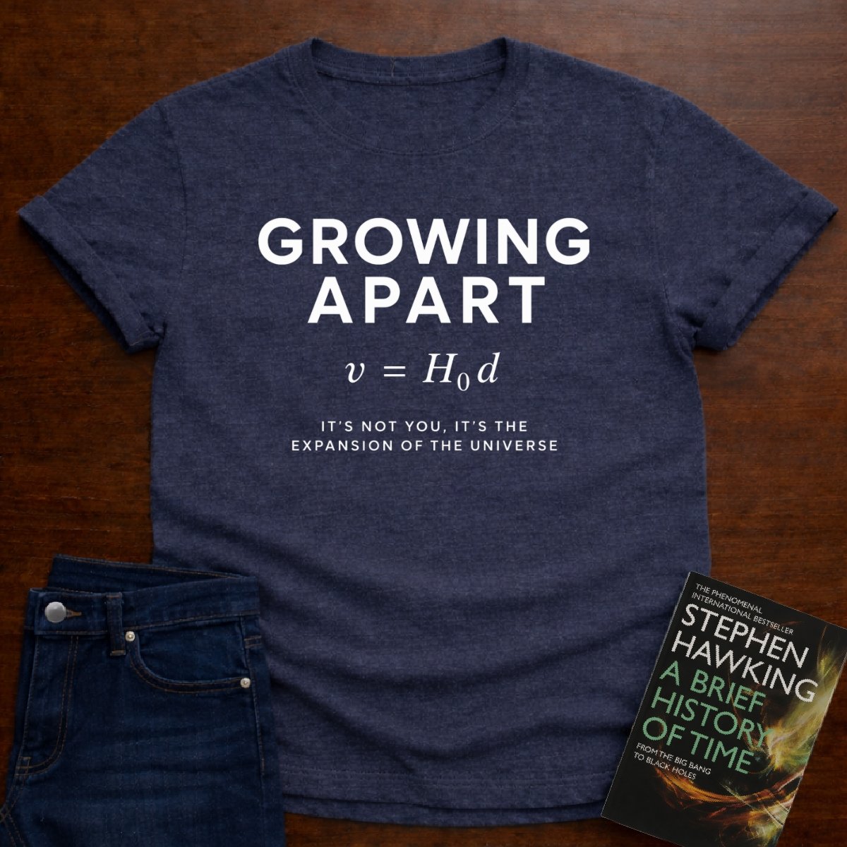 GROWING APART. T-SHIRT – Heather Navy