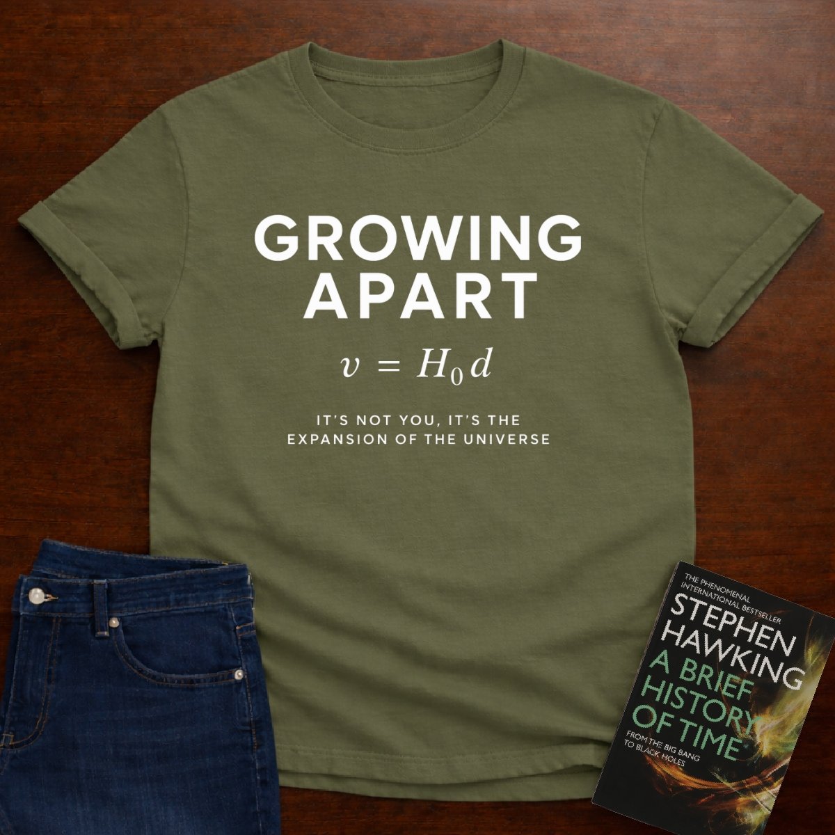 GROWING APART. T-SHIRT – Military Green