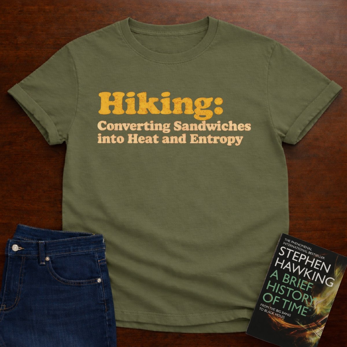 HIKING CONVERTING T_SHIRT – Military Green