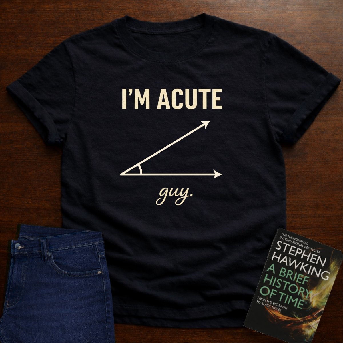 I'M ACUTE GUY. T-SHIRT – Black