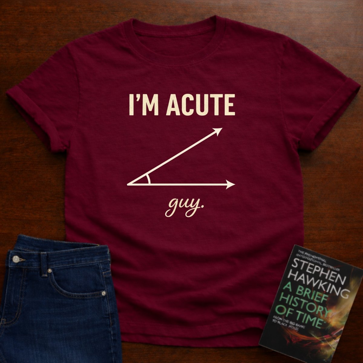 I'M ACUTE GUY. T-SHIRT – Cardinal Red