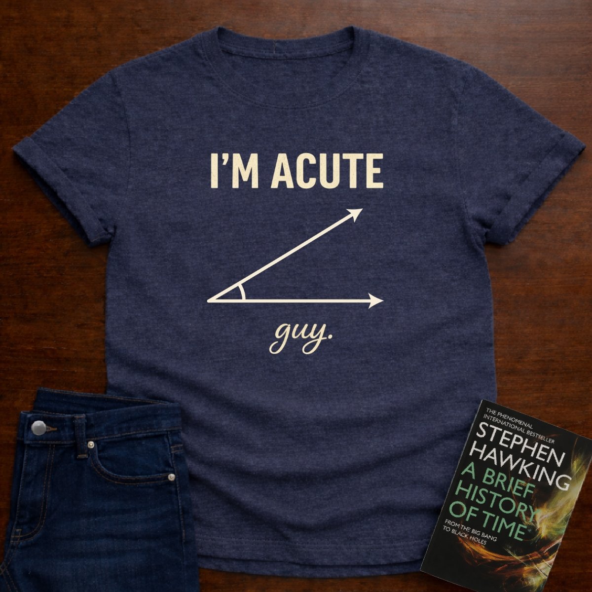 I'M ACUTE GUY. T-SHIRT – Heather Navy