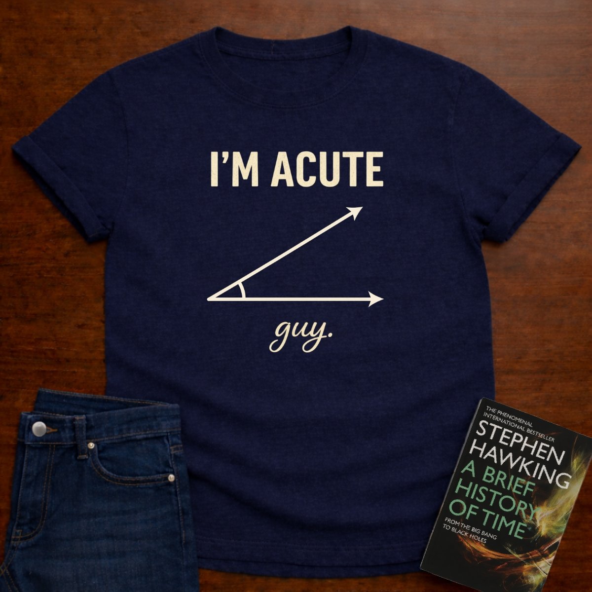 I'M ACUTE GUY. T-SHIRT – Navy