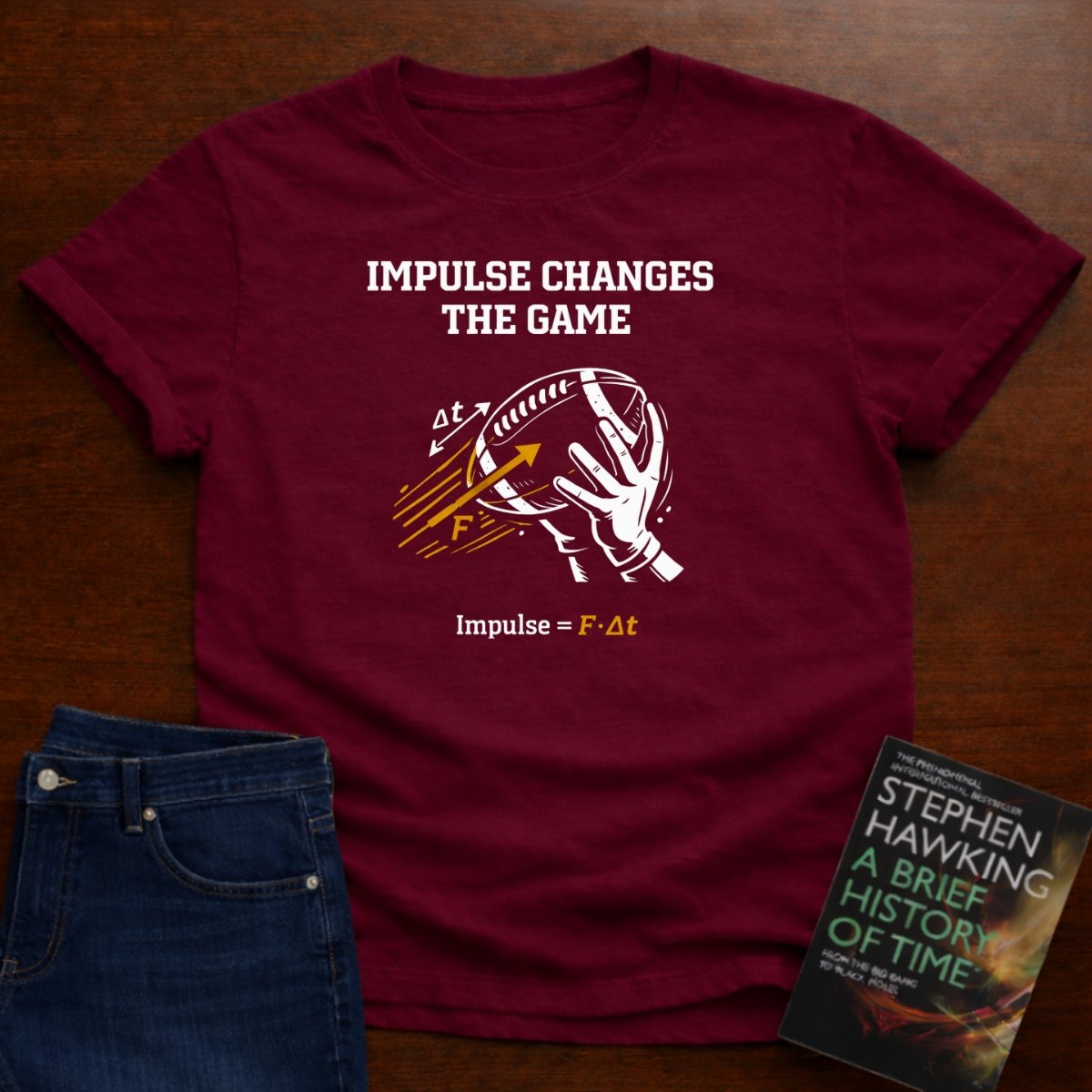 IMPULSE CHANGES THE GAME T-SHIRT – Cardinal Red