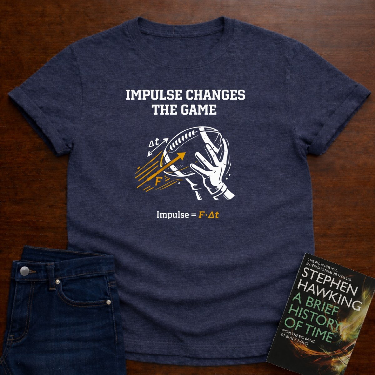 IMPULSE CHANGES THE GAME T-SHIRT – Heather Navy