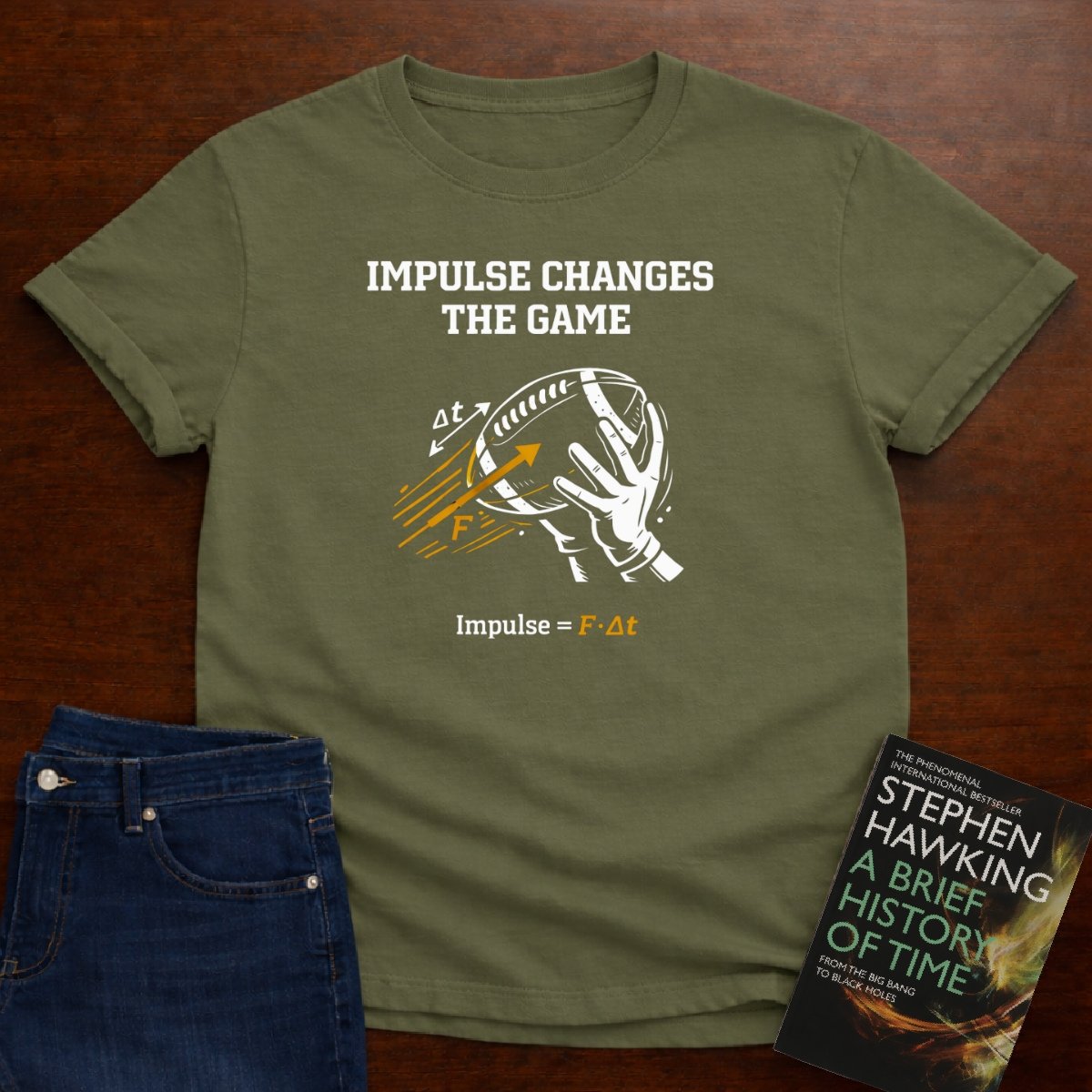 IMPULSE CHANGES THE GAME T-SHIRT – Military Green