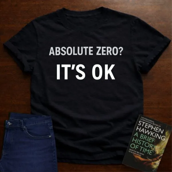 "It's 0K" - Premium Physics Shirt in Black