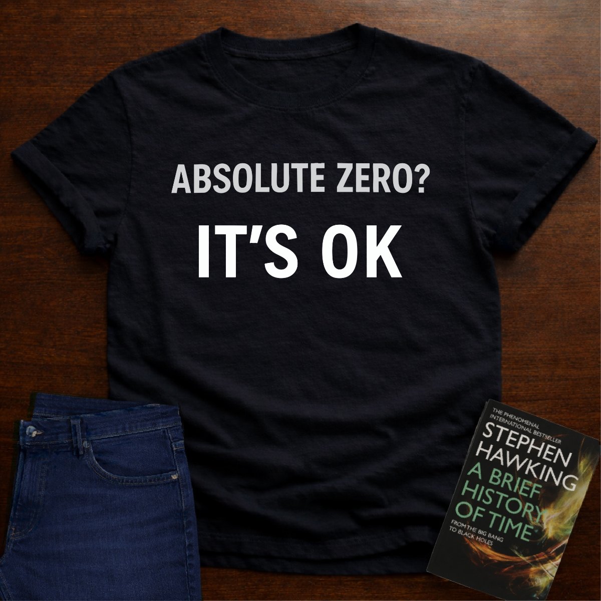 "It's 0K" - Premium Physics Shirt – Black