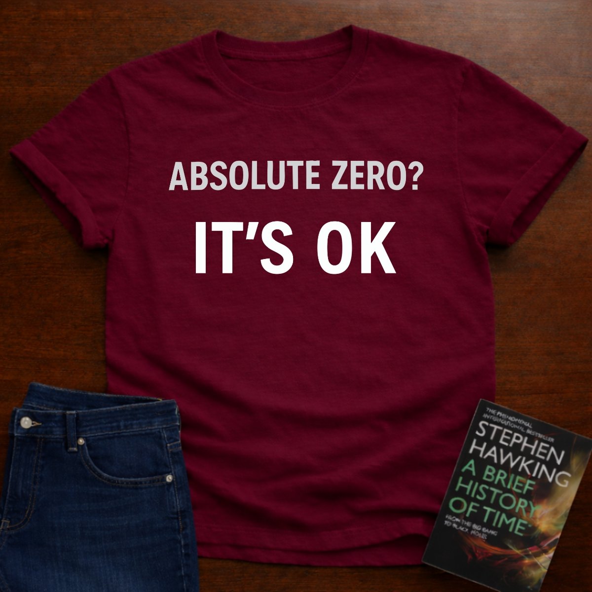 "It's 0K" - Premium Physics Shirt – Cardinal Red