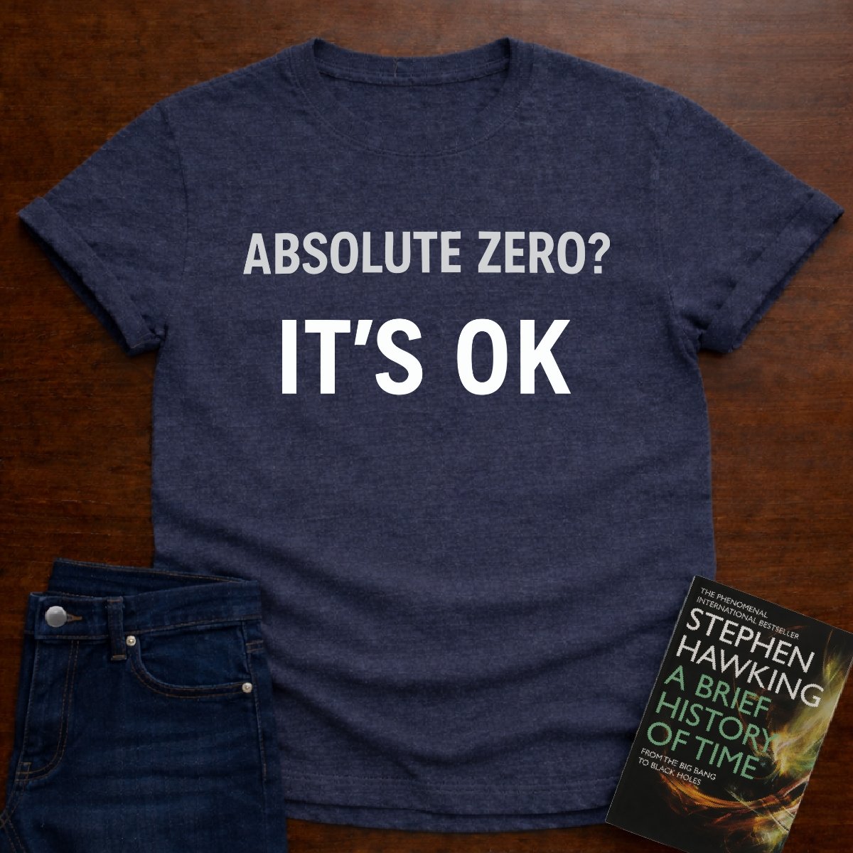 "It's 0K" - Premium Physics Shirt – Heather Navy