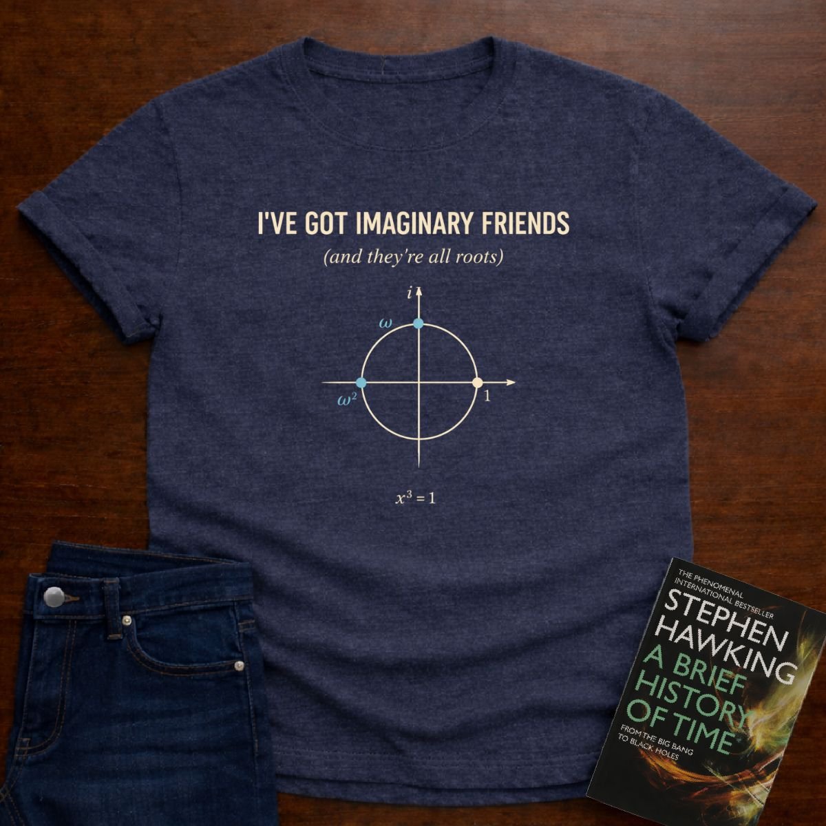 I'VE GOT IMAGINARY FRIENDS. T-SHIRT – Heather Navy