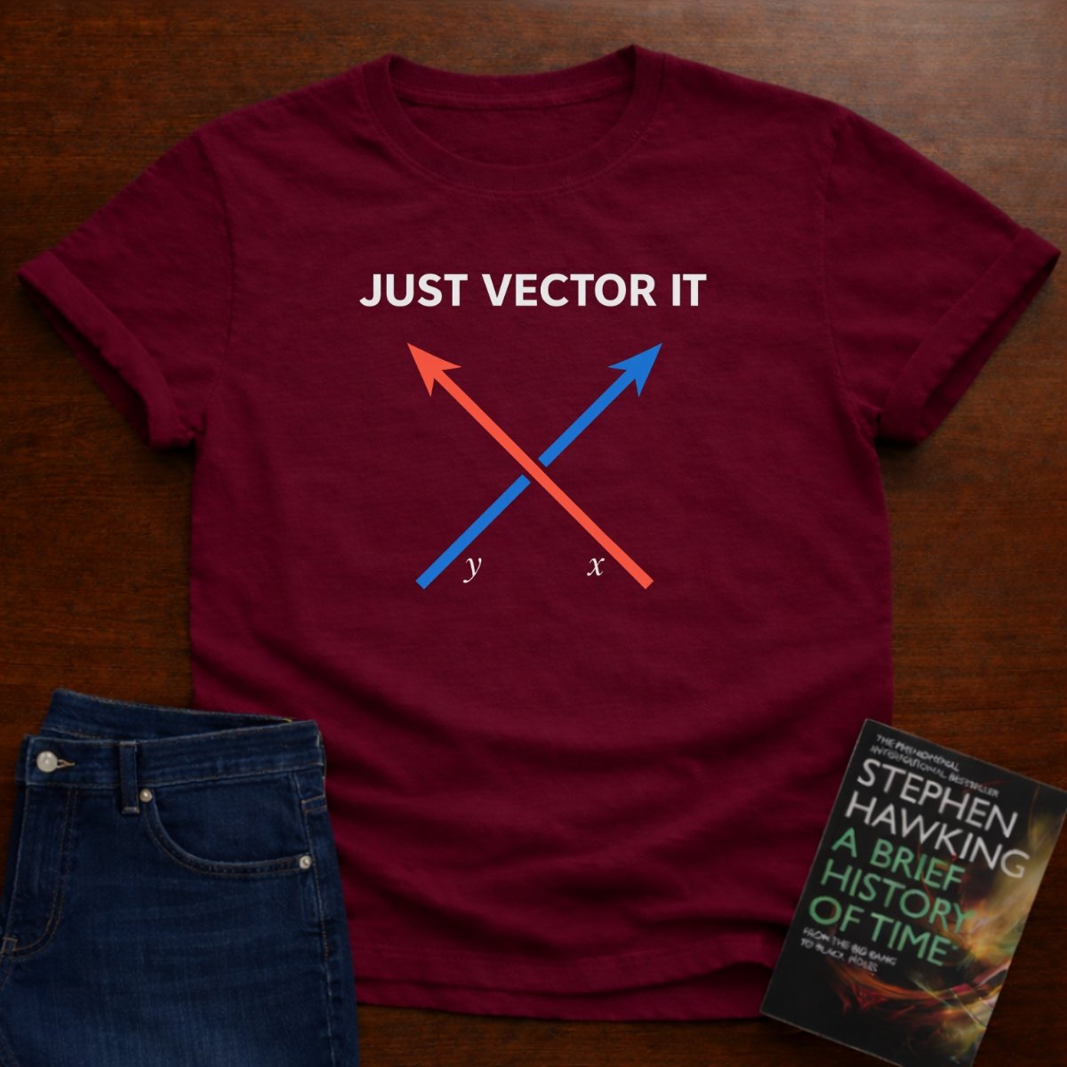 JUST VECTOR IT. T-SHIRT – Cardinal Red