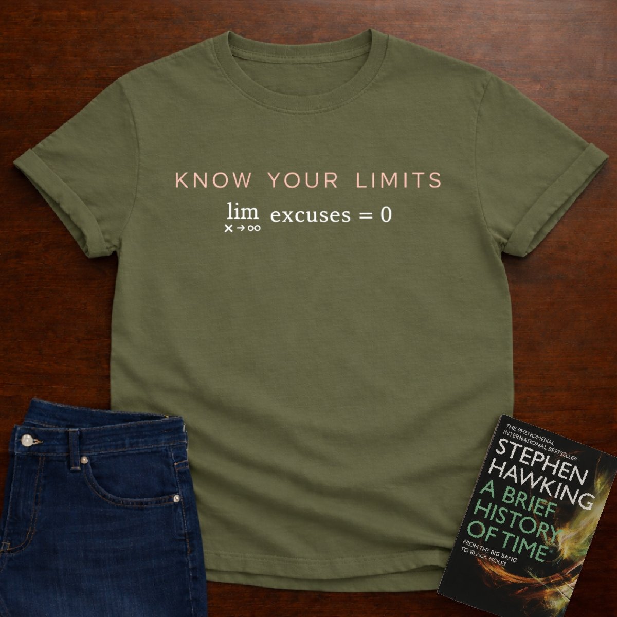KNOW YOUR LIMITS. T-SHIRT – Military Green