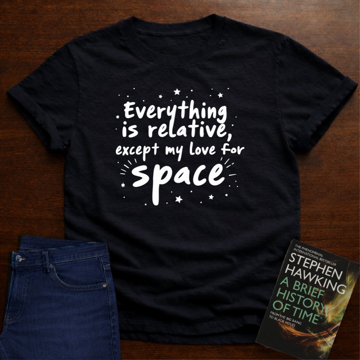 "Love For Space" - Premium Physics Shirt – Black