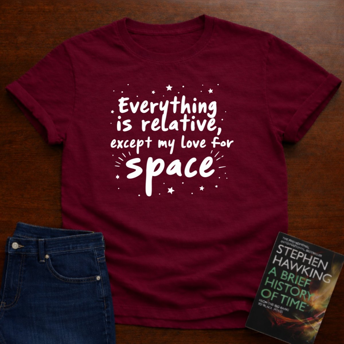 "Love For Space" - Premium Physics Shirt – Cardinal Red