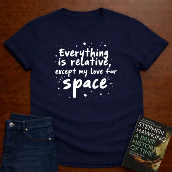 "Love For Space" - Premium Physics Shirt in Navy