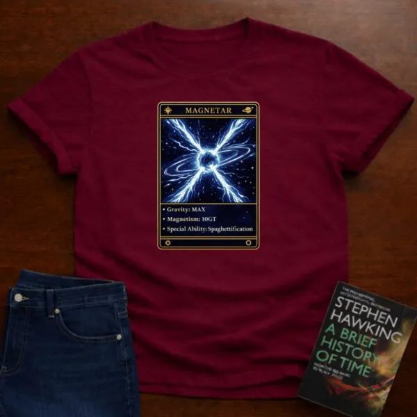 Magnetar Gaming Physics T-Shirt in Cardinal Red