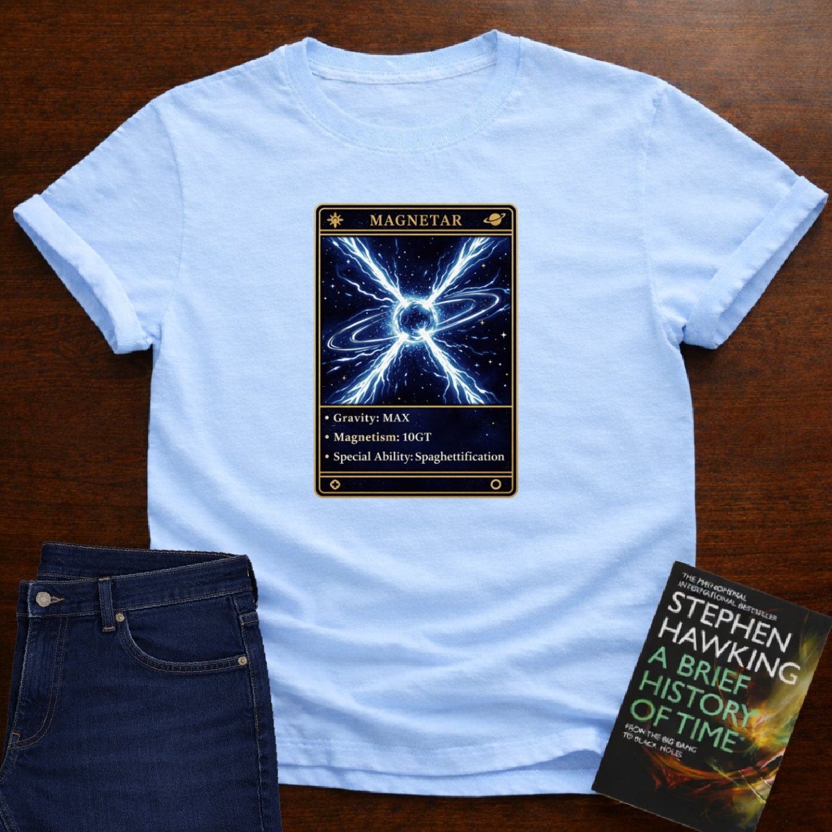 MAGNETAR GAMING PHYSICS T-SHIRT – Light Blue