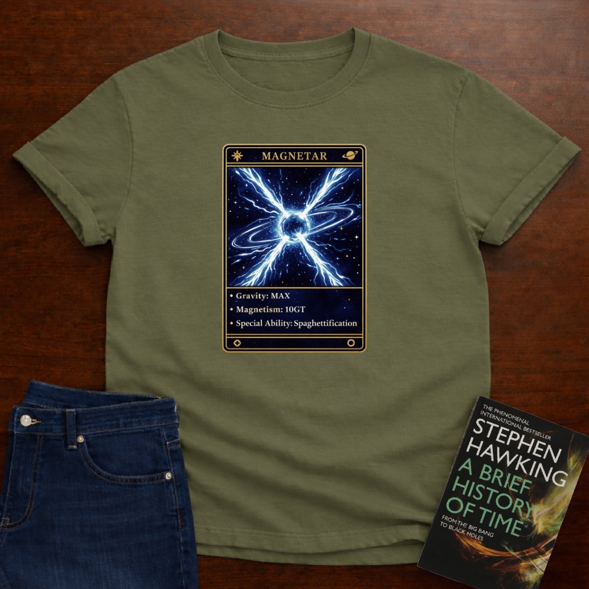MAGNETAR GAMING PHYSICS T-SHIRT – Military Green