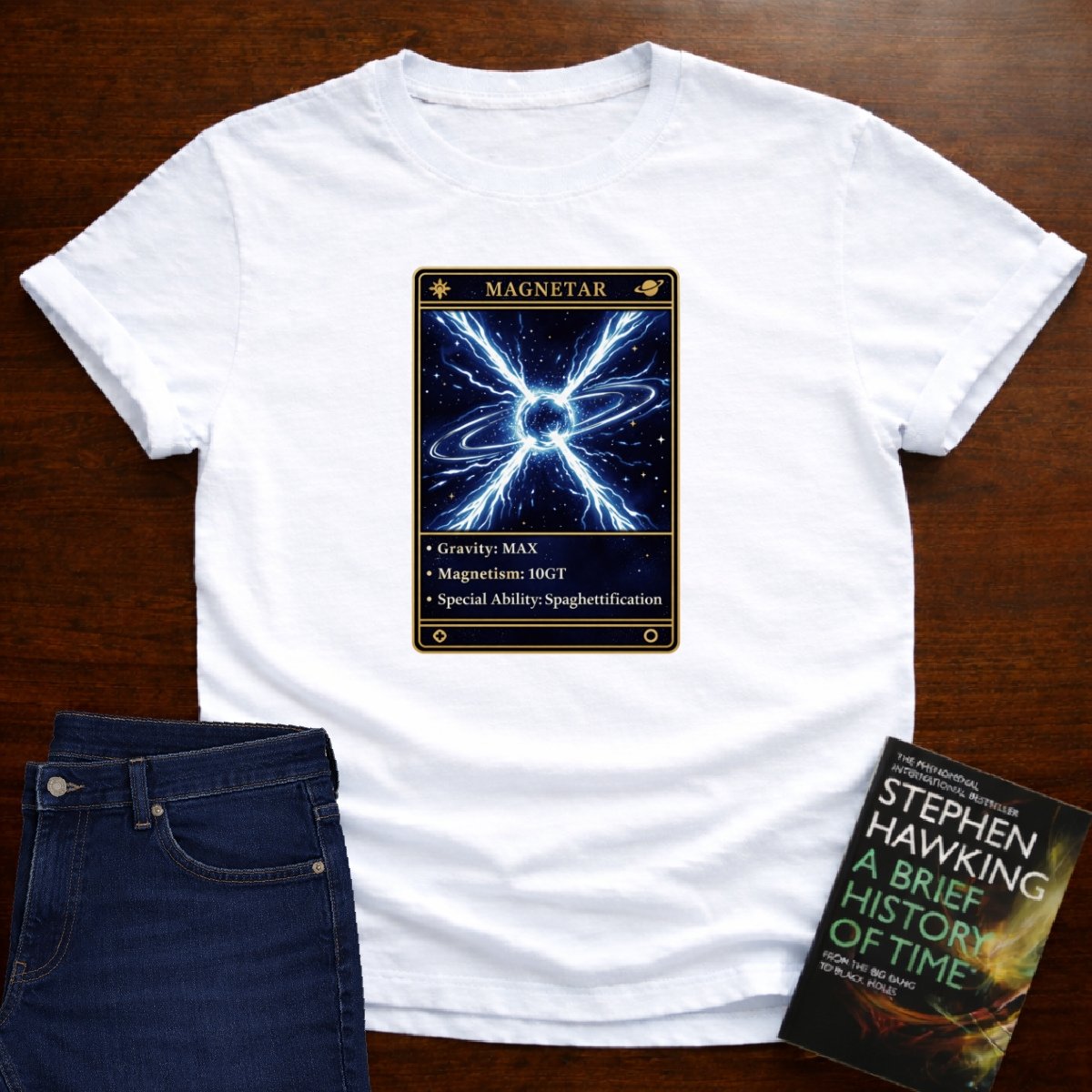 MAGNETAR GAMING PHYSICS T-SHIRT – White