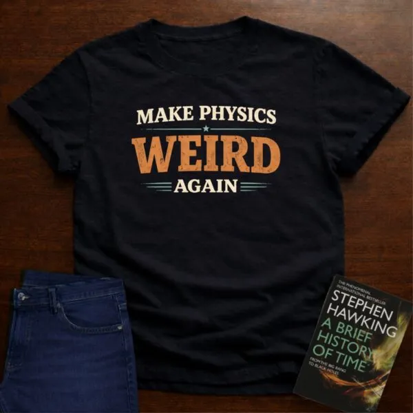 Make Physics Weird Again T-Shirt in Black