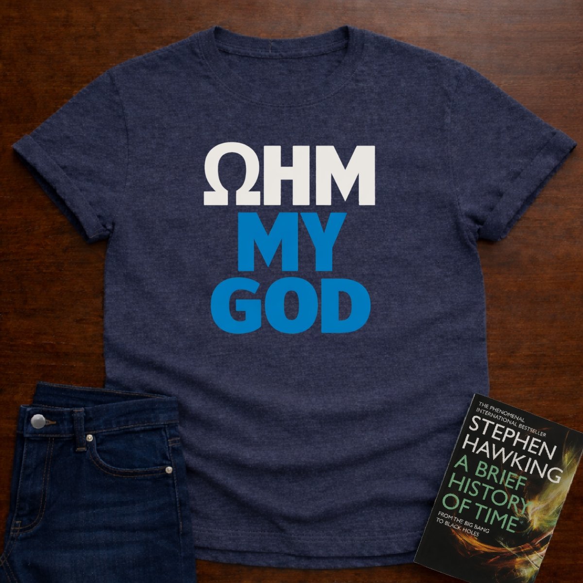 OHM MY GOD T-SHIRT – Heather Navy