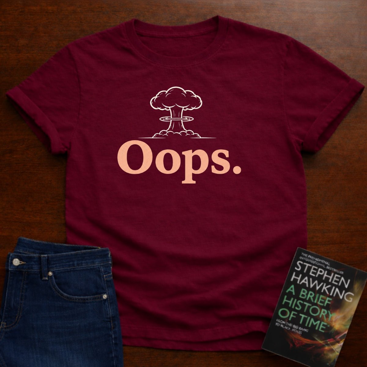 Oops. T-SHIRT – Cardinal Red