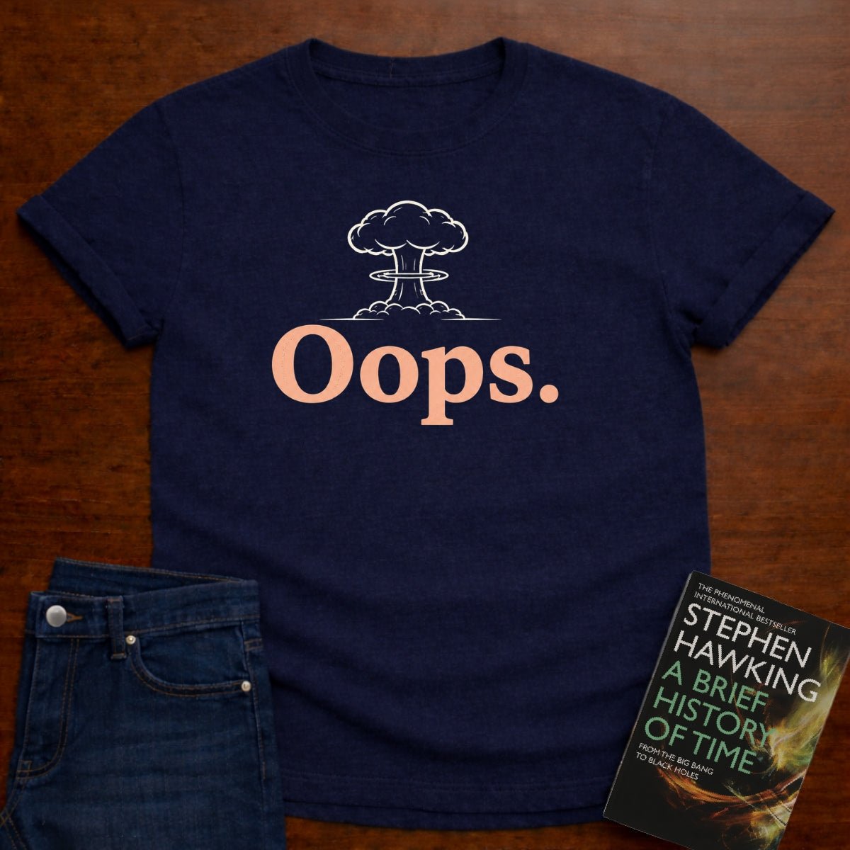 Oops. T-SHIRT – Navy