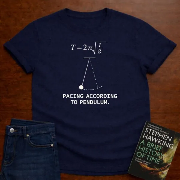 Pacing According To Pendulum. T-Shirt in Navy