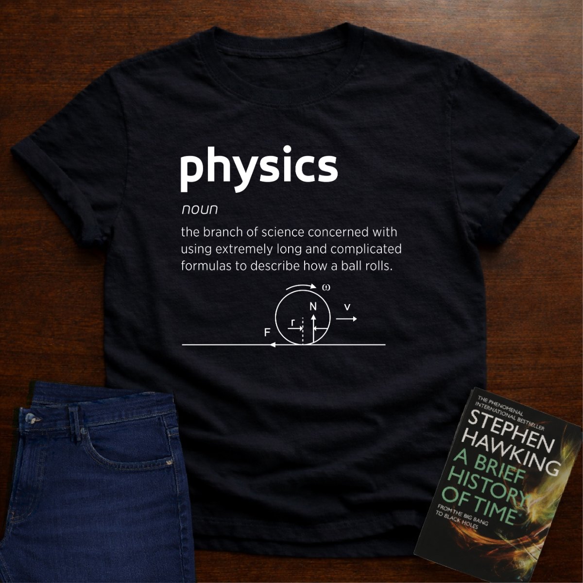 PHYSICS, DEFINED T-SHIRT – Black
