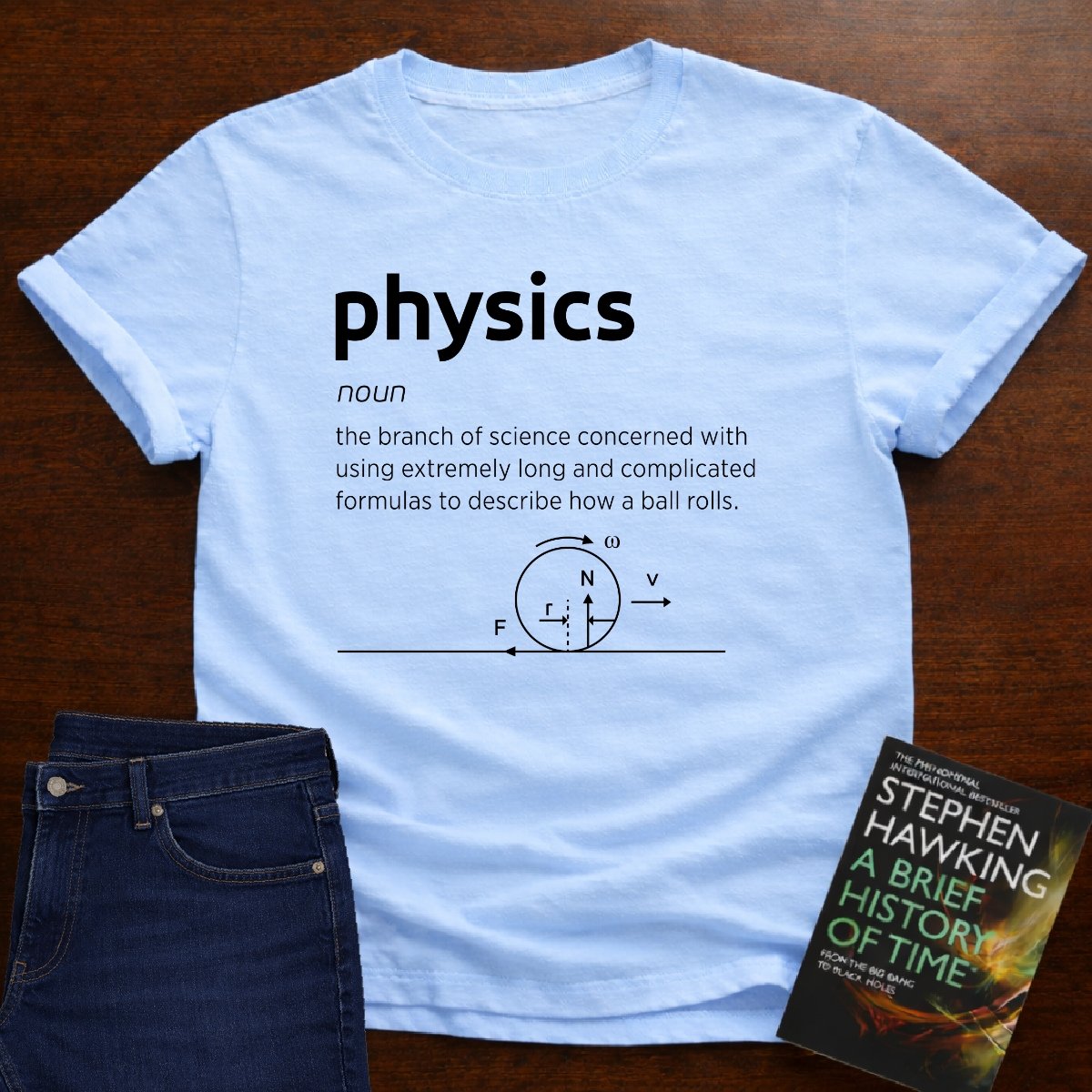 PHYSICS, DEFINED T-SHIRT – Light Blue