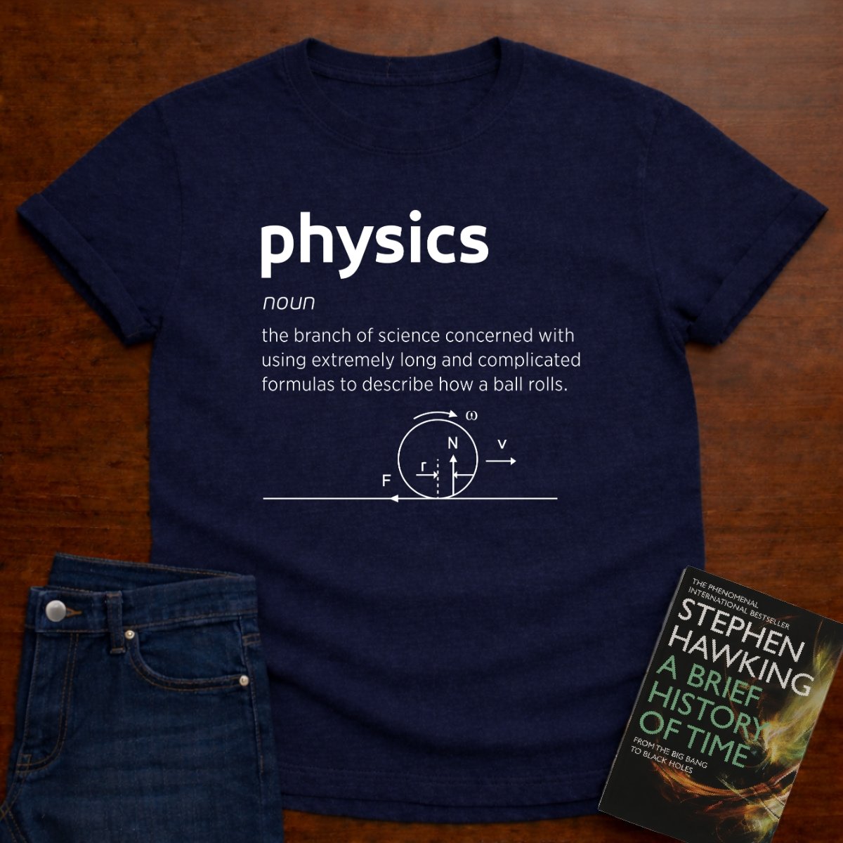 PHYSICS, DEFINED T-SHIRT – Navy