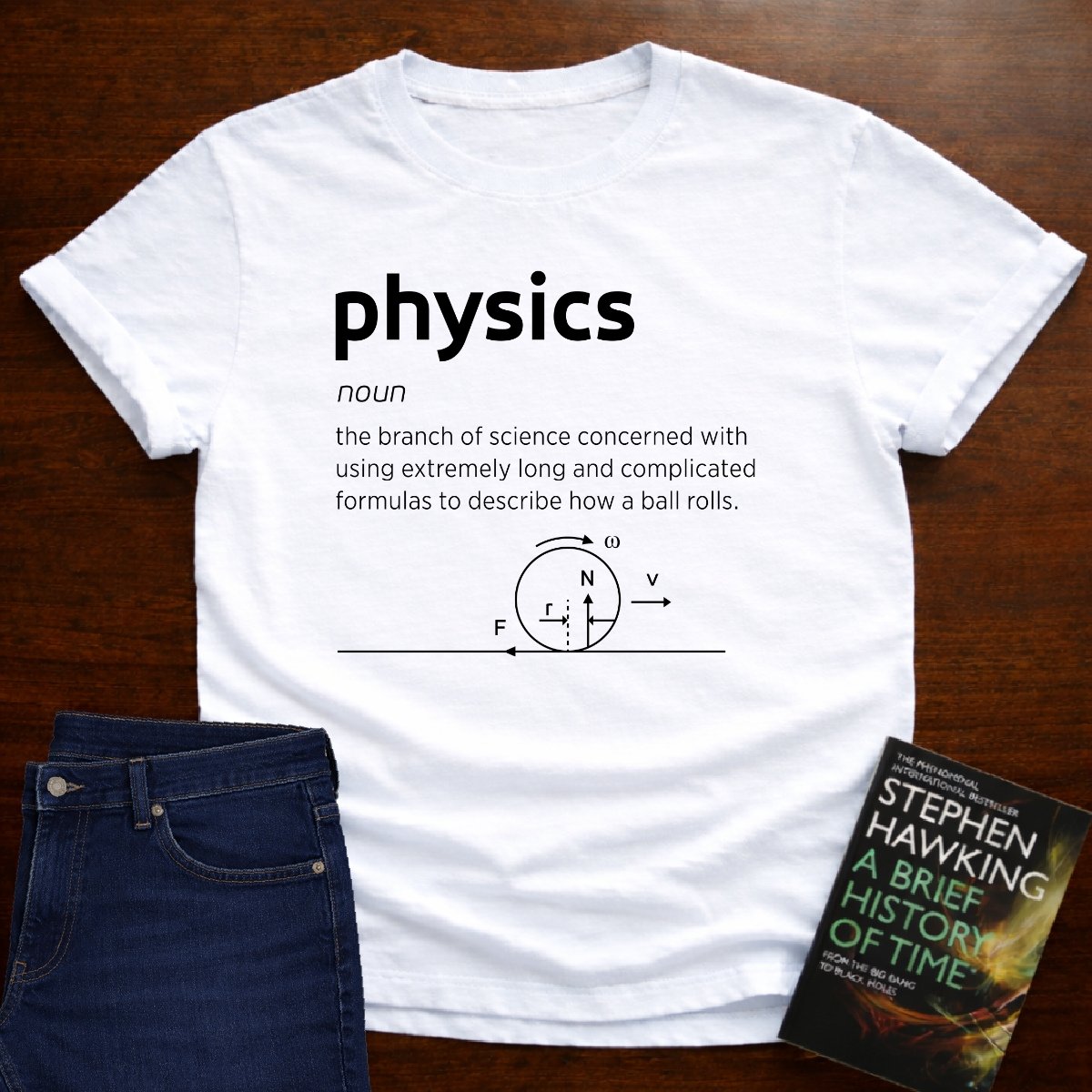 PHYSICS, DEFINED T-SHIRT – White