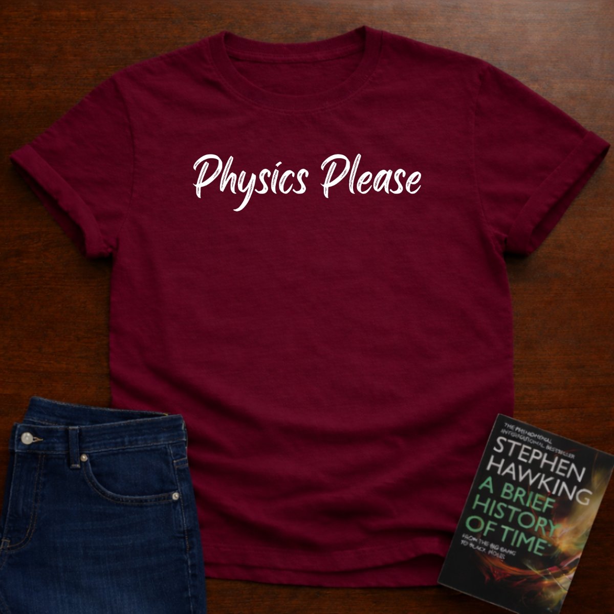 "Physics Please" - Premium Physics Shirt – Cardinal Red