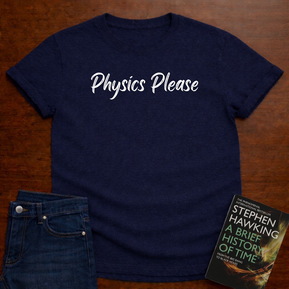 "Physics Please" - Premium Physics Shirt – Navy